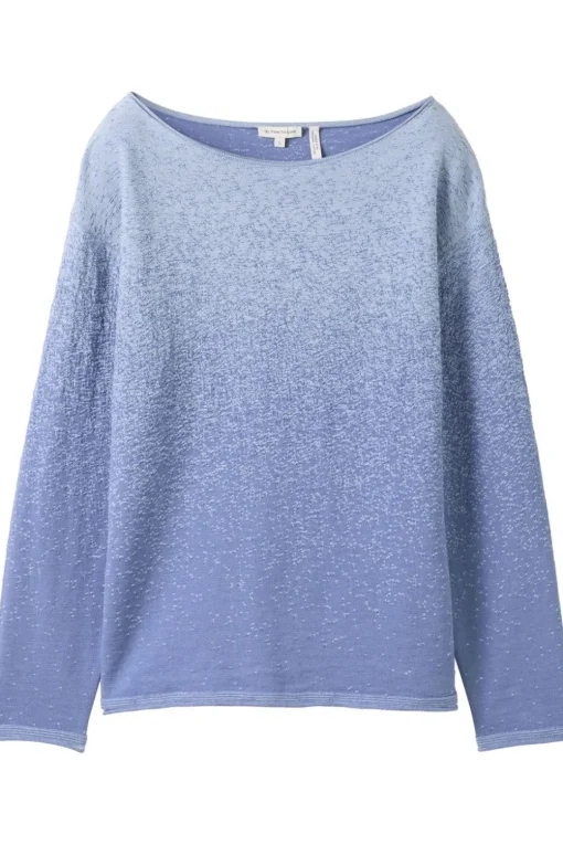 Tom Tailor Trui Knit Degrade Boatneck