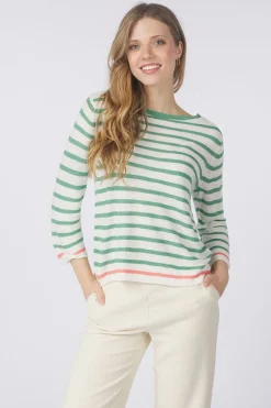 Tom Tailor Trui Knit Striped Boatneck