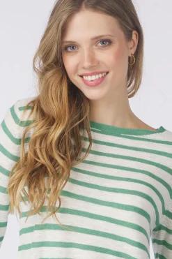Tom Tailor Trui Knit Striped Boatneck