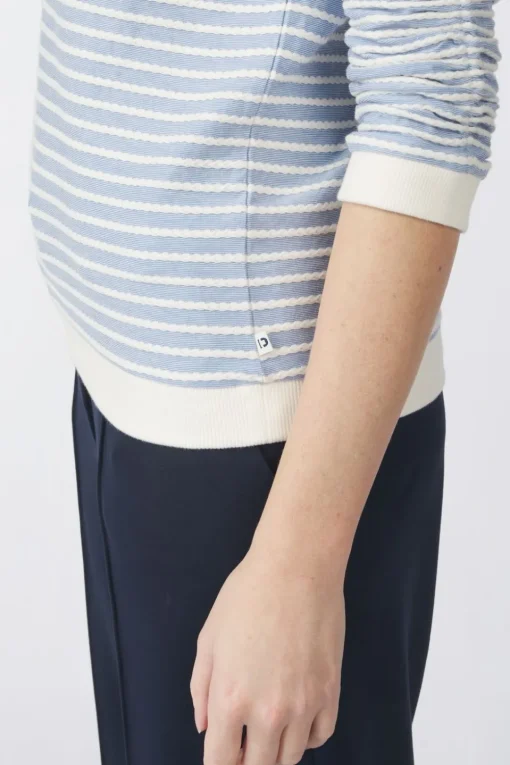 Tom Tailor Trui Stripe Jacquard Sweatshirt
