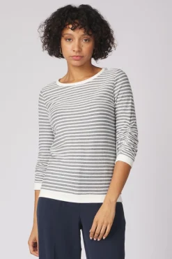 Tom Tailor Trui Stripe Jacquard Sweatshirt