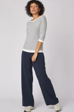 Tom Tailor Trui Stripe Jacquard Sweatshirt
