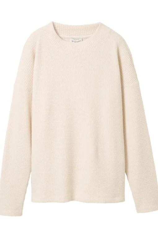 Tom Tailor Trui Sweatshirt Cosy Waffle