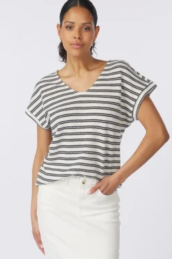 Tom Tailor T-Shirt T-Shirt Stripe Structure