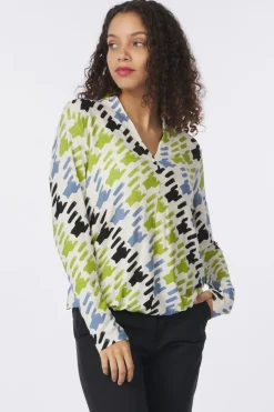 Tom Tailor T-Shirt T-Shirt V-Neck Alloverprinted