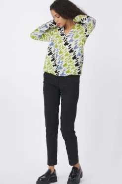 Tom Tailor T-Shirt T-Shirt V-Neck Alloverprinted