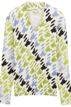 Tom Tailor T-Shirt T-Shirt V-Neck Alloverprinted