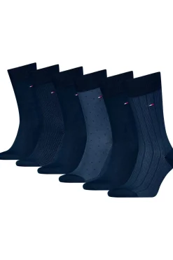 Tommy Hilfiger Socks Sokken Th Men Sock 6P Tin Giftbox Birdseye