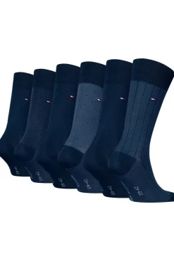 Tommy Hilfiger Socks Sokken Th Men Sock 6P Tin Giftbox Birdseye