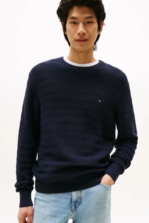 Tommy Hilfiger Trui Stripe Structure C Nk