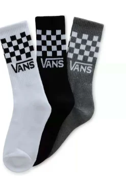 Vans Sokken Drop V Classic Check Crew Sock White/Black/Heather