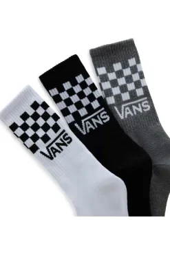 Vans Sokken Drop V Classic Check Crew Sock White/Black/Heather