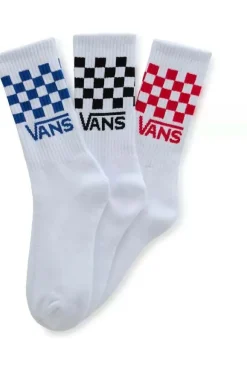 Vans Sokken Drop V Classic Check Crew Sock White/Black/Heather