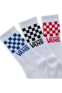 Vans Sokken Drop V Classic Check Crew Sock White/Black/Heather
