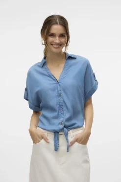 Vero Moda Blouse Fleur  Bow met TENCEL™ vezels