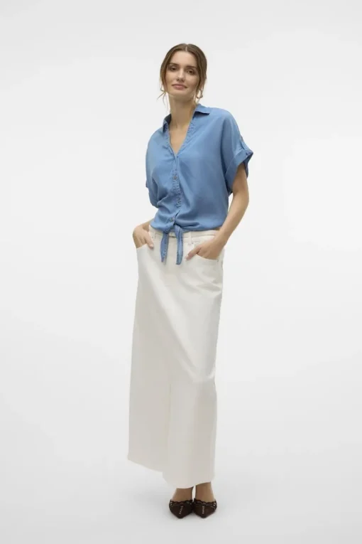 Vero Moda Blouse Fleur  Bow met TENCEL™ vezels