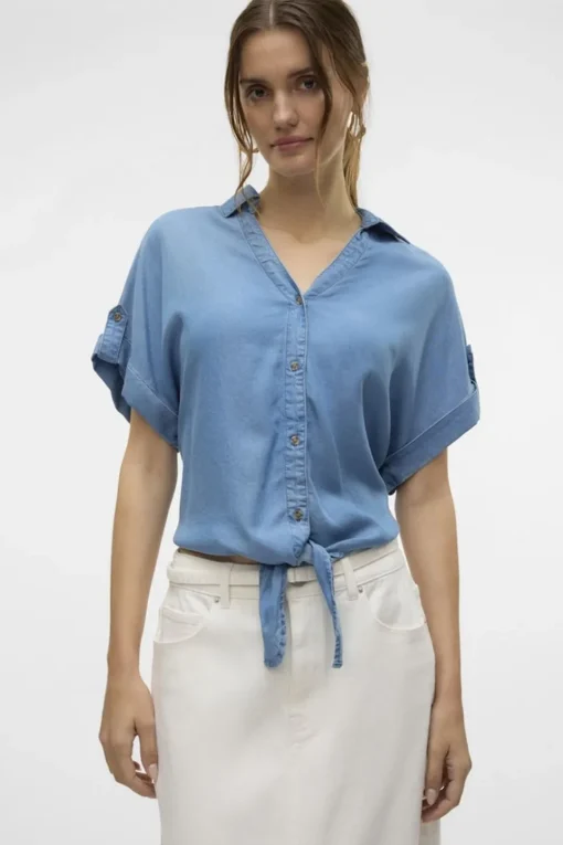 Vero Moda Blouse Fleur  Bow met TENCEL™ vezels