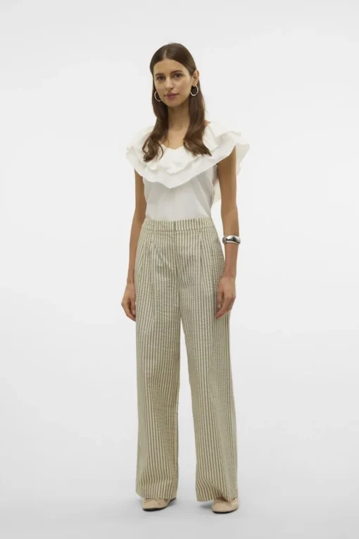 Vero Moda Broek Siv Wide Striped
