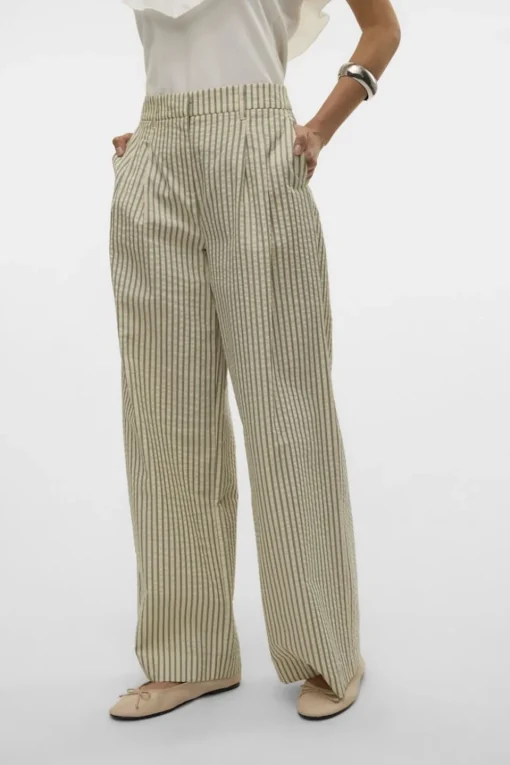 Vero Moda Broek Siv Wide Striped