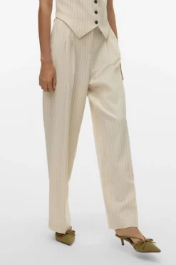 Vero Moda Broek Troian Wide Pinstripe Dad