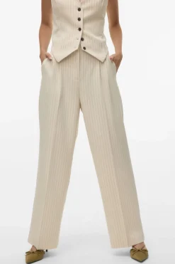 Vero Moda Broek Troian Wide Pinstripe Dad