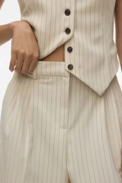 Vero Moda Broek Troian Wide Pinstripe Dad