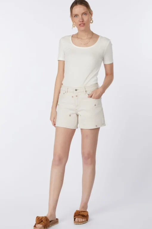 Vero Moda Short Te Mr Ecru Flowers