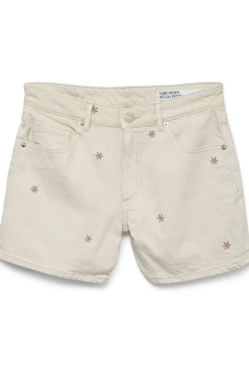 Vero Moda Short Te Mr Ecru Flowers