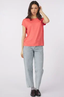 Vero Moda T-Shirt Lava Plain Lurex Strip