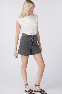Vila Short Kiki Belt Denim