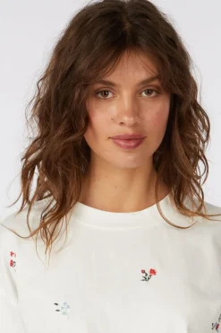 Vila T-Shirt Monie Flower Emb