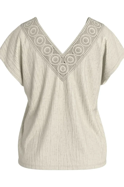 Vila T-Shirt Syma Lace Capeeve