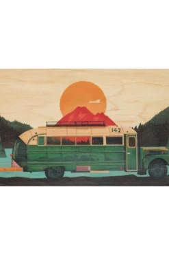 Woodhi Gadget Postcard Bus