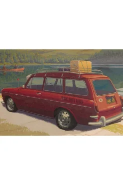 Woodhi Gadget Postcard Car
