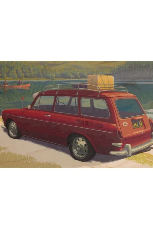 Woodhi Gadget Postcard Car