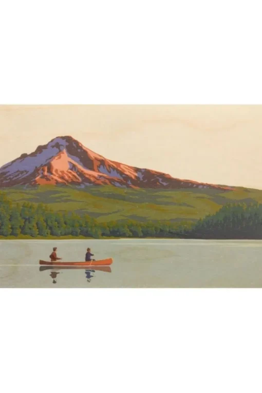 Woodhi Gadget Postcard Canoe