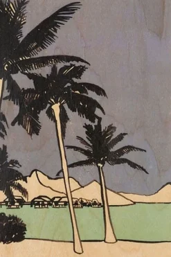 Woodhi Gadget Postcard Palm Trees