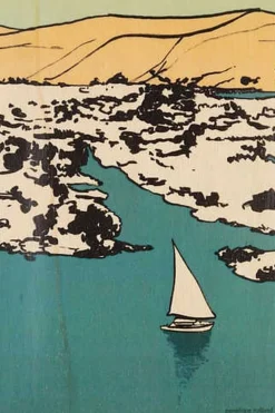 Woodhi Gadget Postcard Sailing