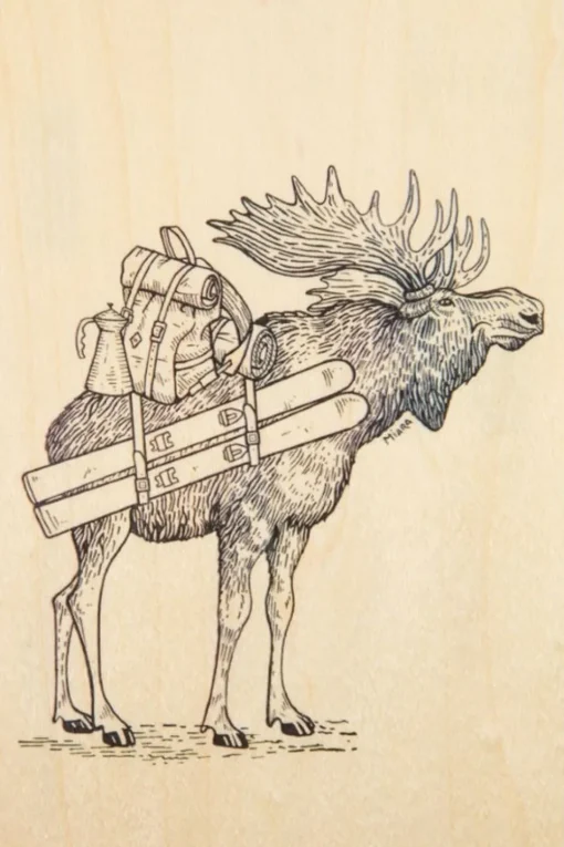 Woodhi Gadget Postcard Winter Elan