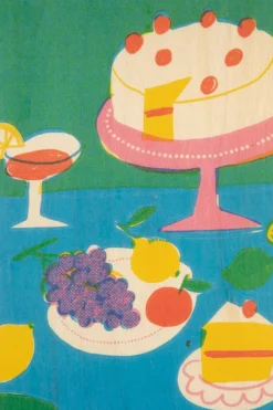 Woodhi Wenskaart Postcard Mega Cake