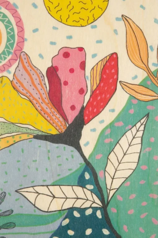 Woodhi Wenskaart Postcard Giant Flowers 1