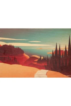 Woodhi Wenskaart Postcard Wood Path
