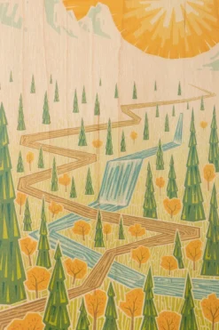 Woodhi Wenskaart Postcard Vintage River