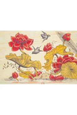 Woodhi Wenskaart  Postcard Bnf Ornements Colibris