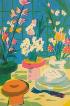 Woodhi Wenskaart Postcard Still Life Flower Everywhere