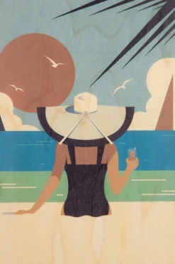 Woodhi Wenskaart Postcard Dreams Sunbathing