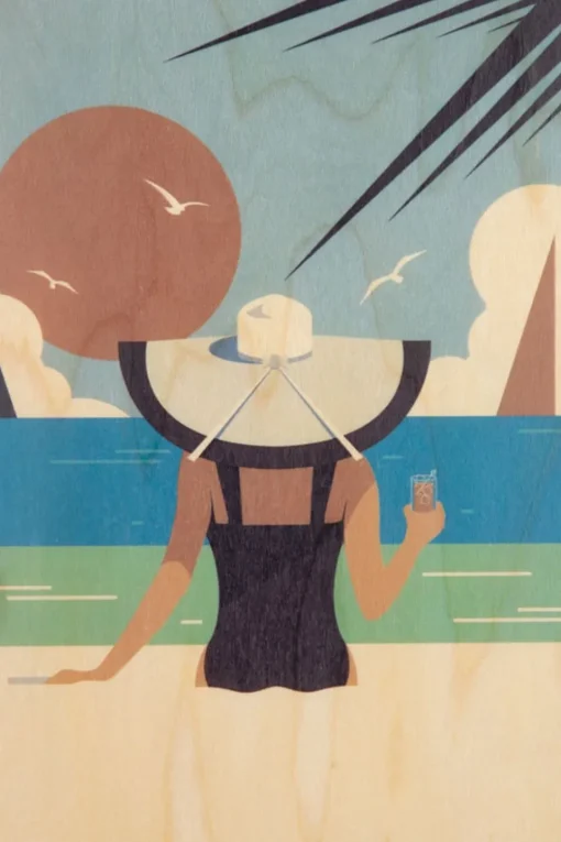Woodhi Wenskaart Postcard Dreams Sunbathing