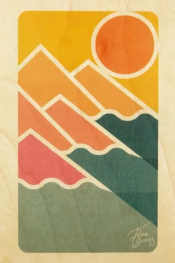 Woodhi Wenskaart Postcard Right Sun