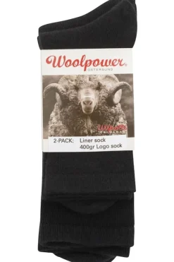 Woolpower Sokken 2-Pack Sock Liner And Logo 400