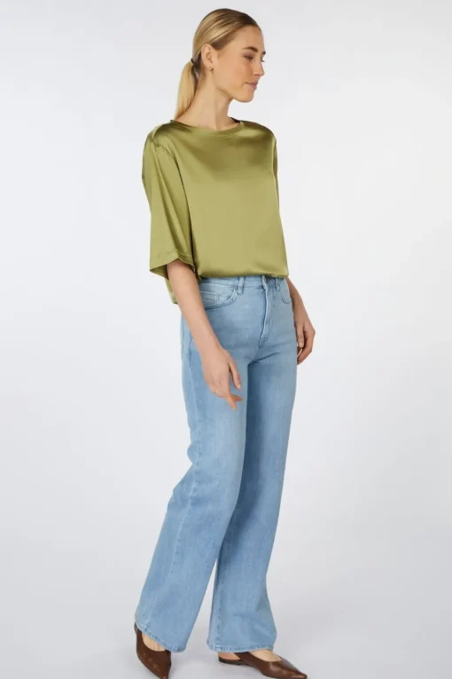 Yaya Blouse Oversized Satin